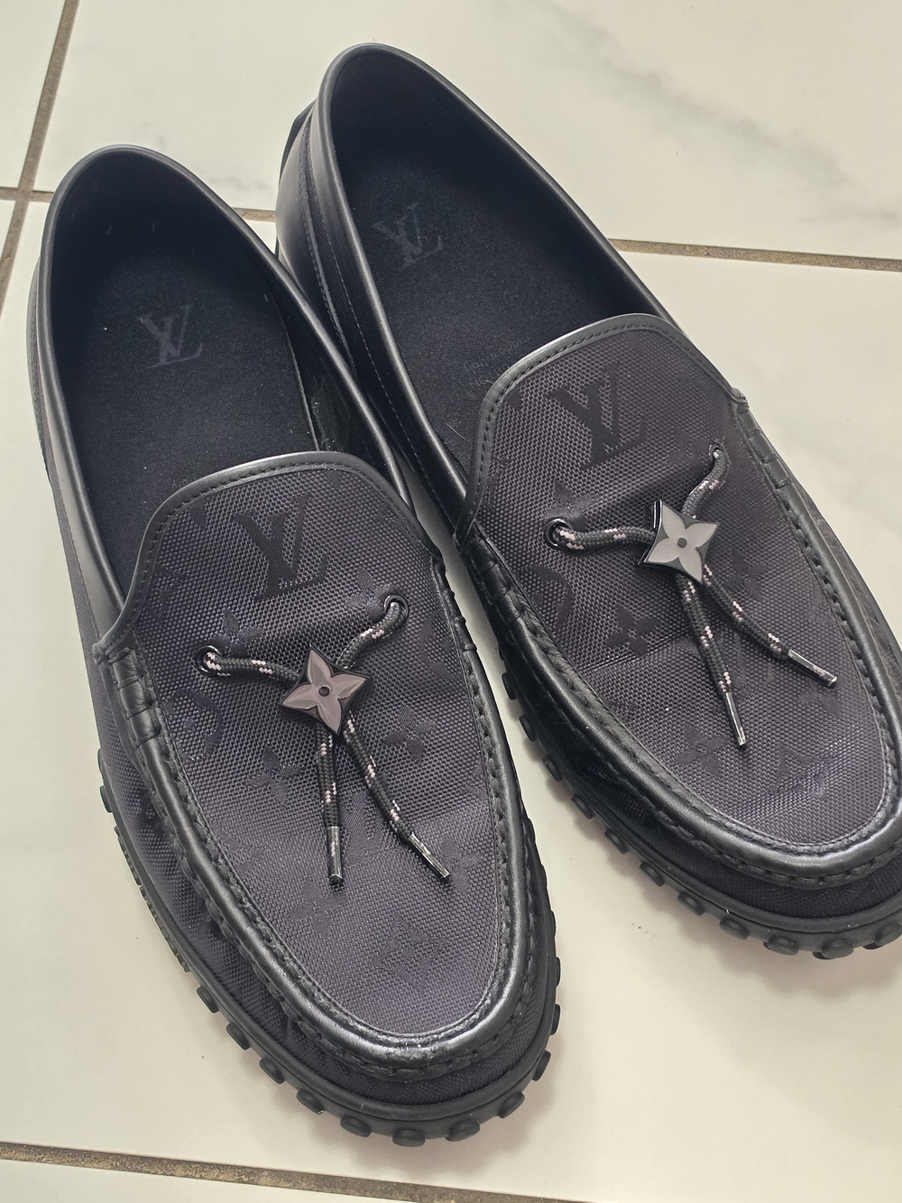 Louis Vuitton Racer Monogram Canvas Moccasins, 11